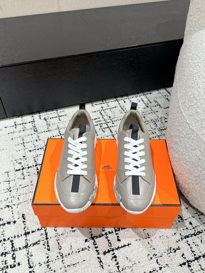 HM Jump Sneaker In Grey Cowhide 985307