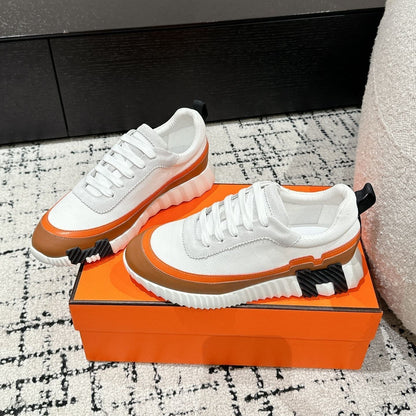 HM Sneaker In White Mesh Fabric 985319