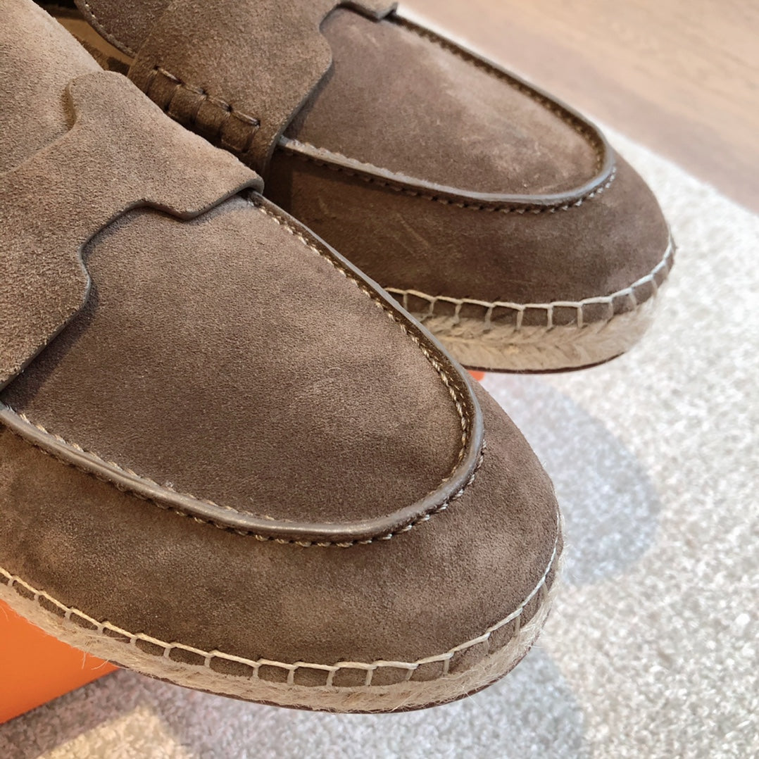 HM Trip Espadrille Chocolate Suede