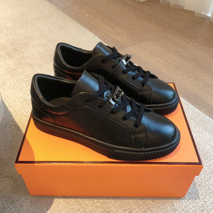 HM Day Sneaker Glossy Black Lambskin 970894