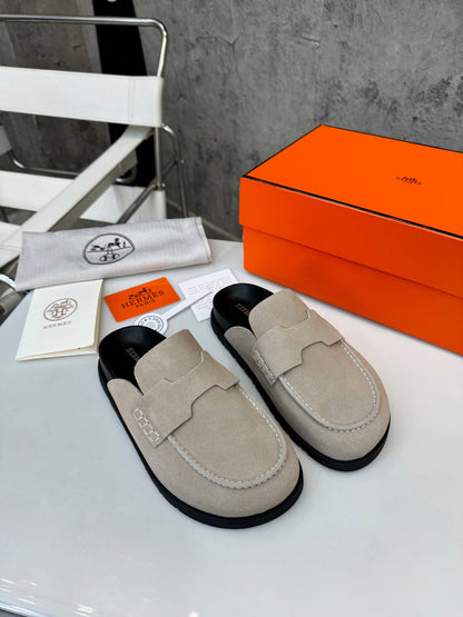 HM 26H Go Mule Taupe Suede 799301