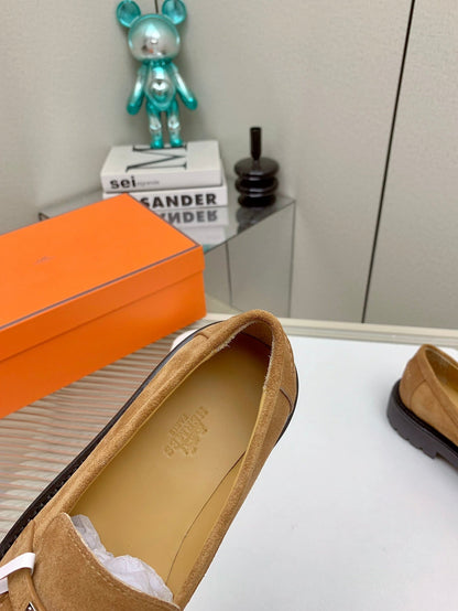HM Icone Loafer Brown Suede 971405