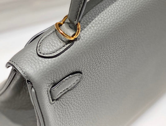 hm kelly 32cm grey togo leather gold hardware