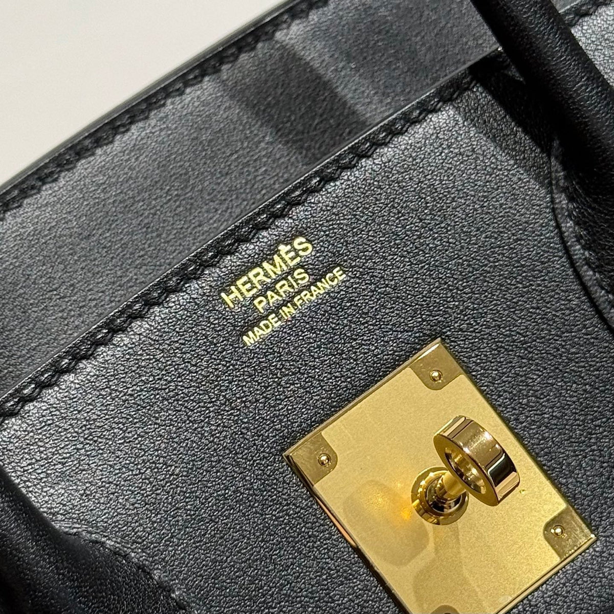 HM Birkin 30cm Black Swift Cowhide With Waffle Panda Black and White Canvas Fabric Ghw 249974