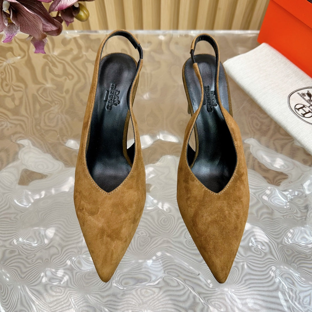 HM Intime 75 Pump Brown Suede 957095