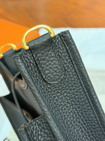 HM Evelyne 23cm Black Togo Leather 281207