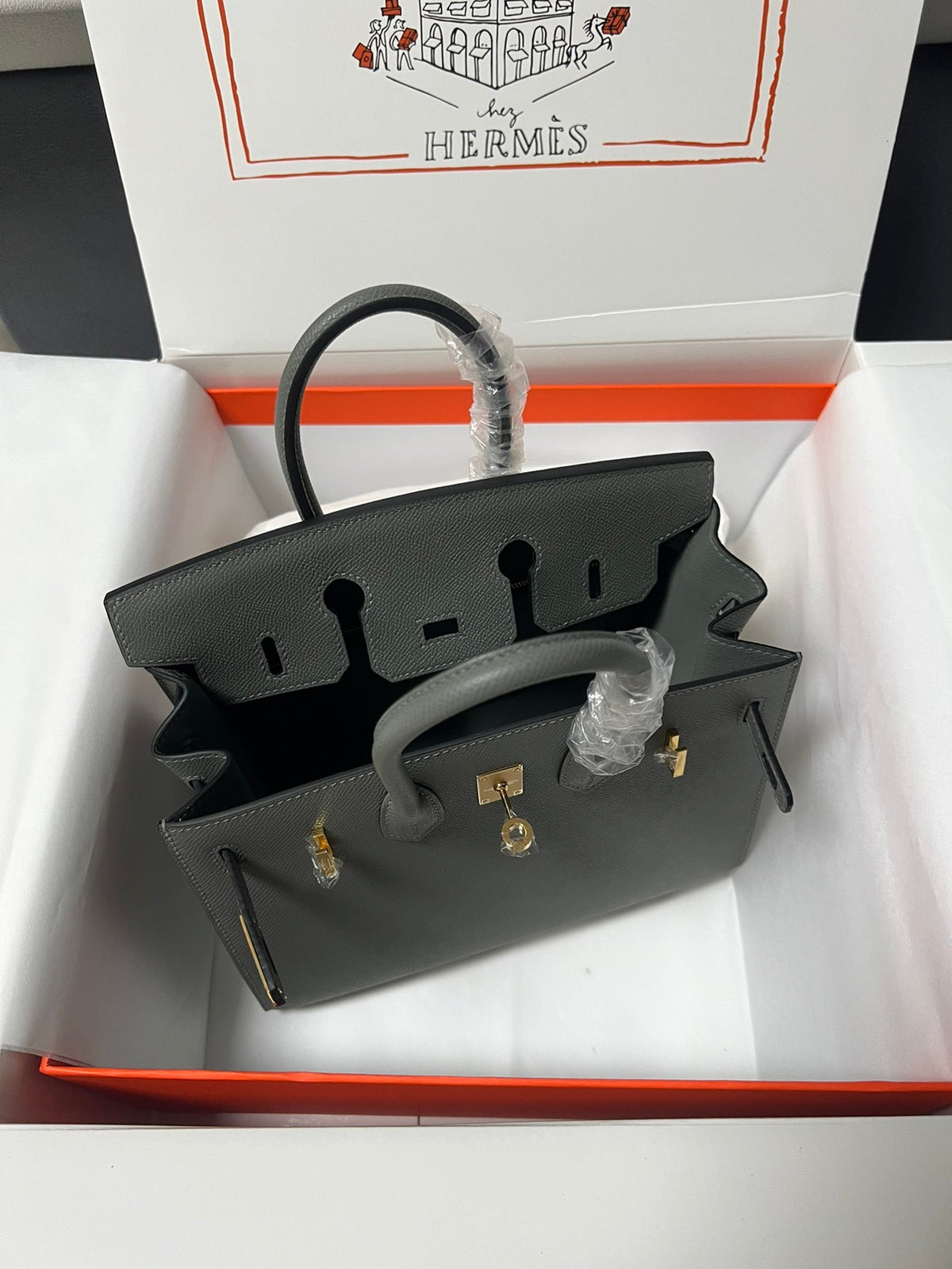 HM BIRKIN SELLIER GIRS ETAN EPSOM LEATHER GOLD HARDWARE