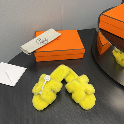 HM Oran Sandal Yellow Wool 952336