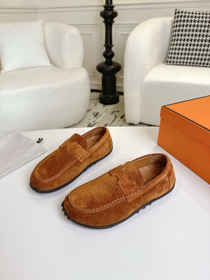 HM Lazy Loafers Brown Suede 523336
