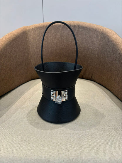 HM Mini Medor Bag Black Epsom Calfskin 269899