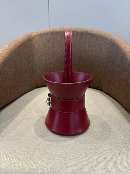 HM Mini Medor Bag Burgundy Epsom Calfskin 269903