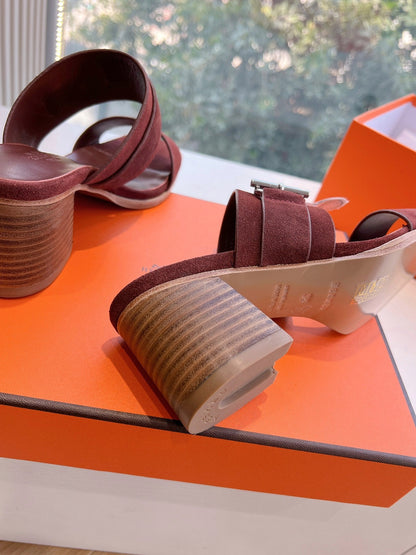 HM Kute 60 Sandal Deep Brown Cowhide 202826