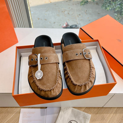 HM 25 Key Mule Brown Suede