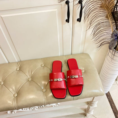 HM Giulia Sandal Red Calfskin