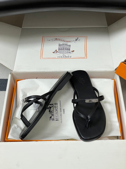 HM Miss Sandal Black Calfskin 593795
