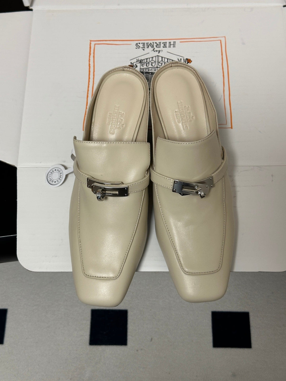 HM Blossom Mule 65mm Beige Sheepskin 902908