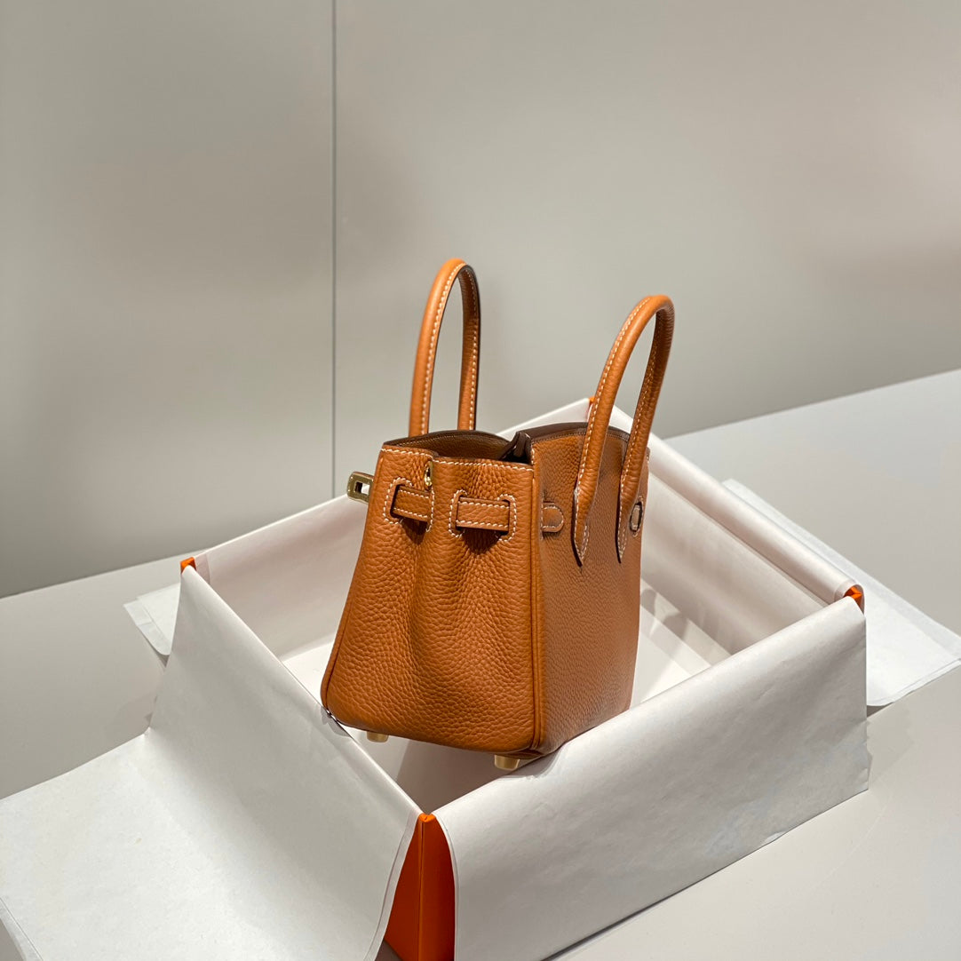 HM Birkin 20cm Gold Togo Leather Gold Hardware