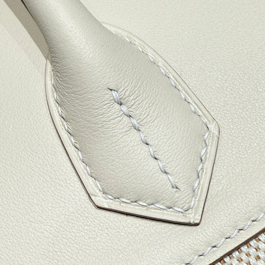 HM Birkin 30 Milkshake White Canvas with Swift Leather Silver Hardware 237310