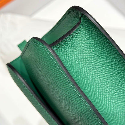 HM Constance Elan 24 Green Epsom Gold Hardware 237332