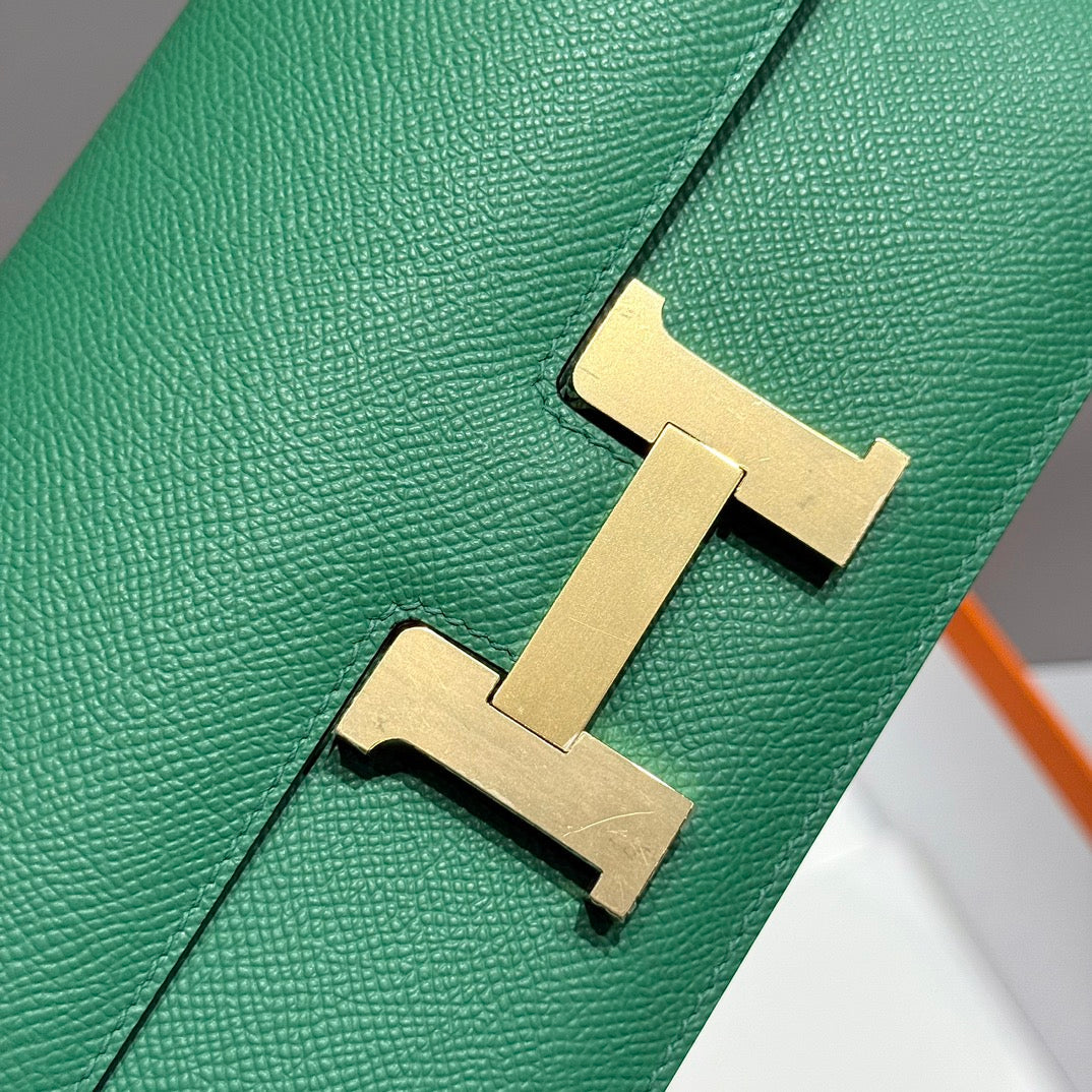 HM Constance Elan 24 Green Epsom Gold Hardware 237332