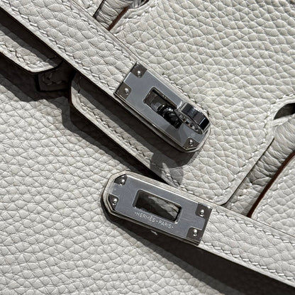 HM Birkin 35cm Pearl Grey Togo Leather Silver Hardware