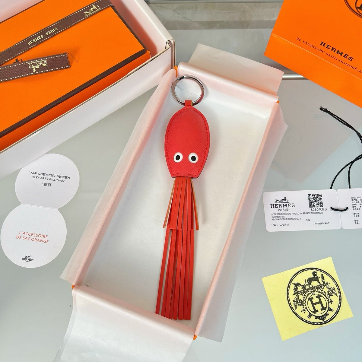 HM Octopus Charm Calfskin