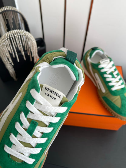 HM Jet Sneaker Green Suede 739992