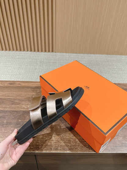 HM Chypre Sandal Copper Metalic Sheepskin 796027