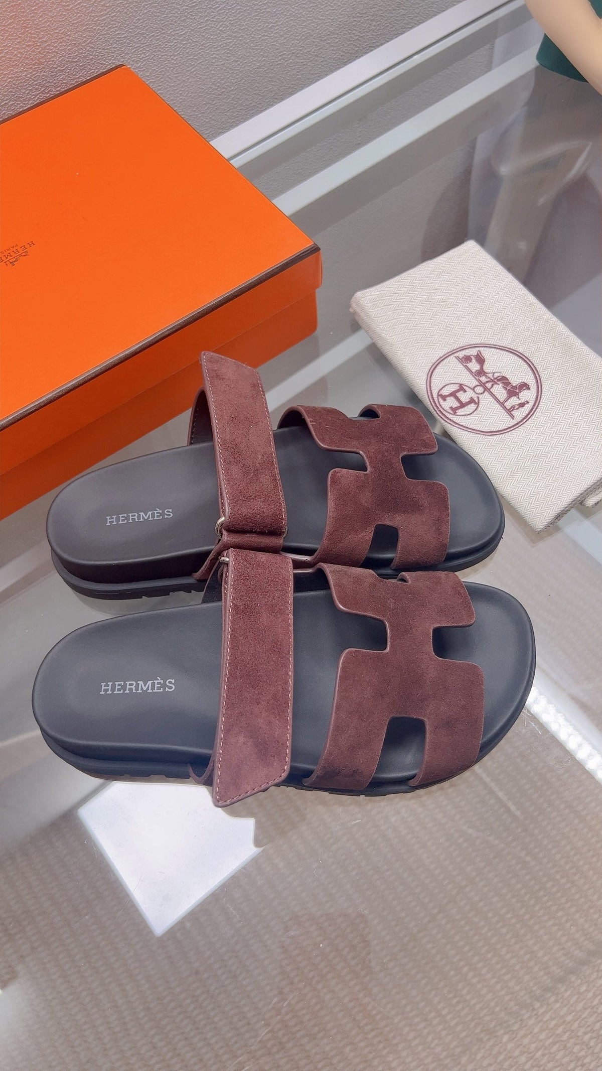 HM Chypre Sandal Coffee Suede 827519