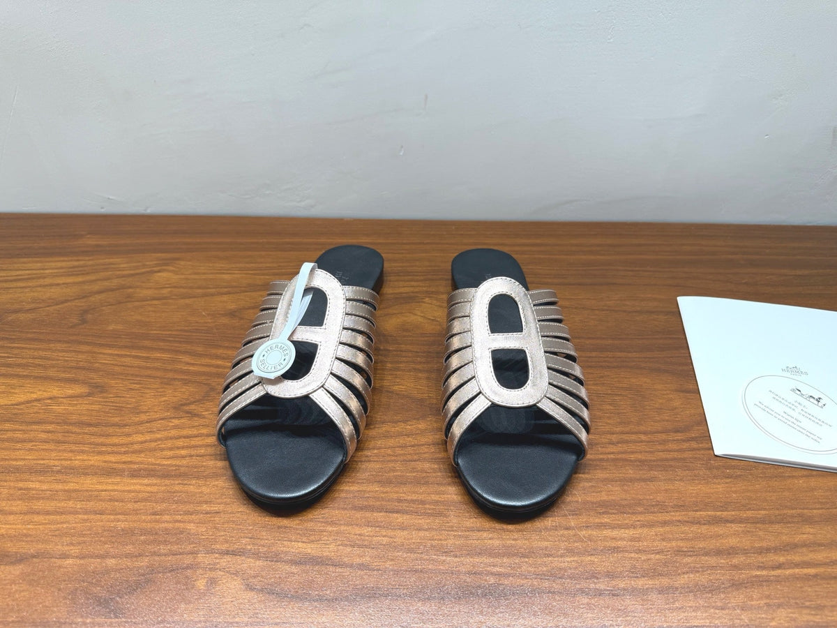 HM Noria Sandals Sliver Leather 849474