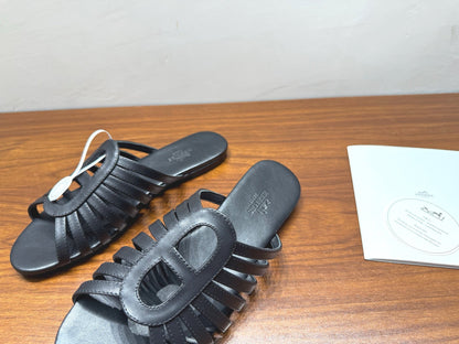 HM Noria Sandals Black Leather 849475