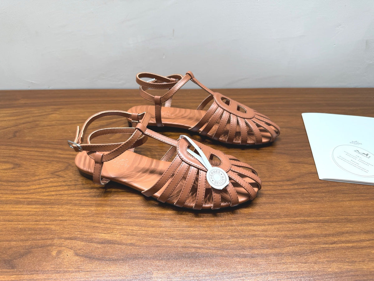 HM Nour Sandals Tan Leather 849484