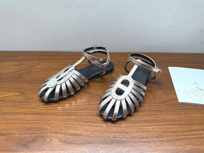 HM Nour Sandals Golden Leather 849485