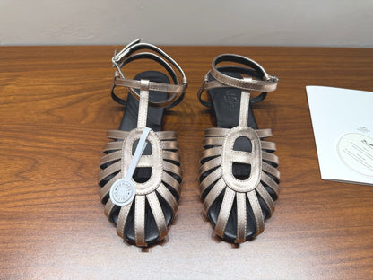 HM Nour Sandals Golden Leather 849485
