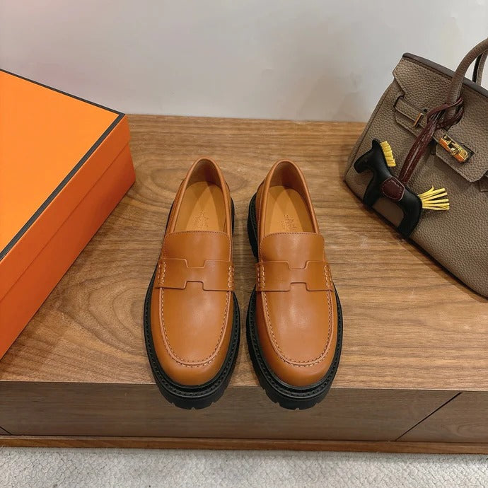 HM 26ss Loafers Brown Calfskin 638433