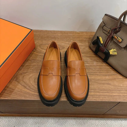 HM 26ss Loafers Brown Calfskin 638433