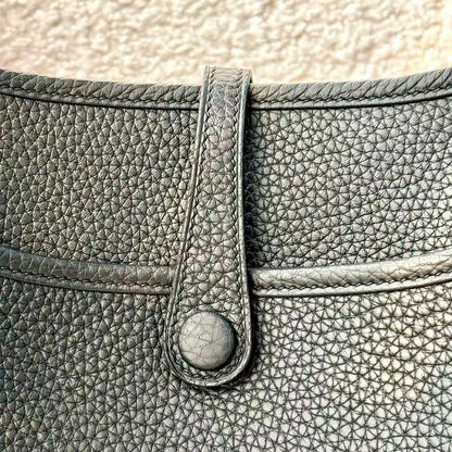 Hermes Mini Evelyne 23cm Black Togo Leather