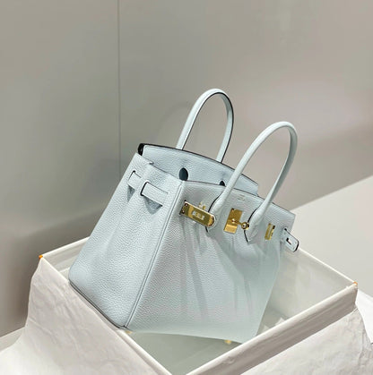 Hermes 2026 Birkin Bag 30cm Blue Togo Calfskin With Gold Hardware
