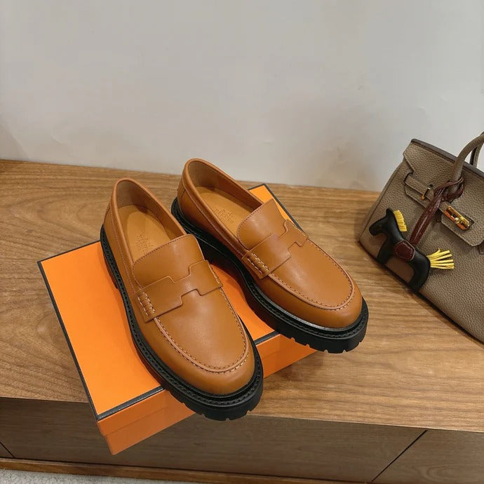 HM 26ss Loafers Brown Calfskin 638433