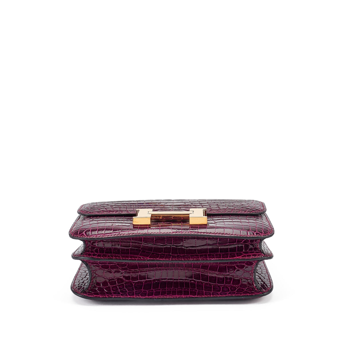 HM Constance Bag 18cm Bordeaux Shiny Crocodile (15 day for production)